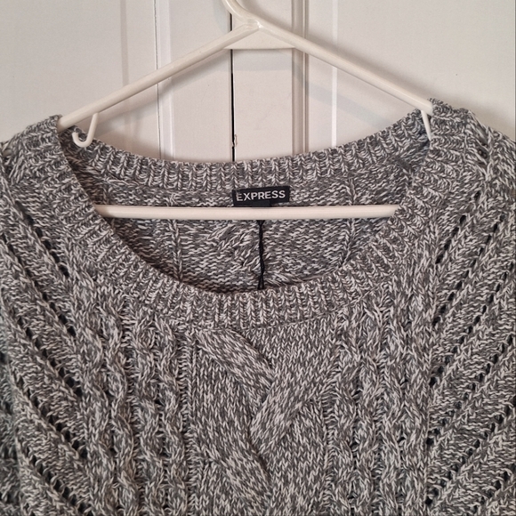 Express gray knit sweater - NWT - Picture 2 of 5